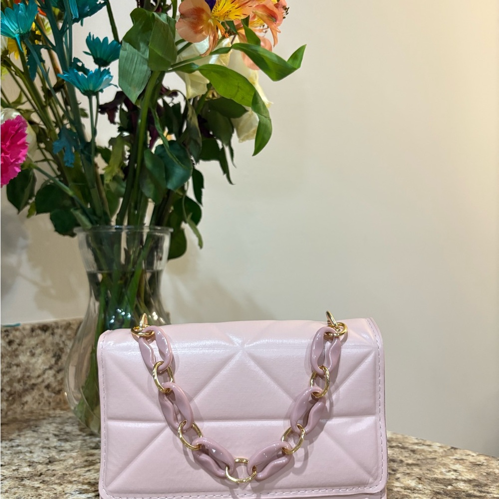 Elegant Pink Quilted Women's Bag